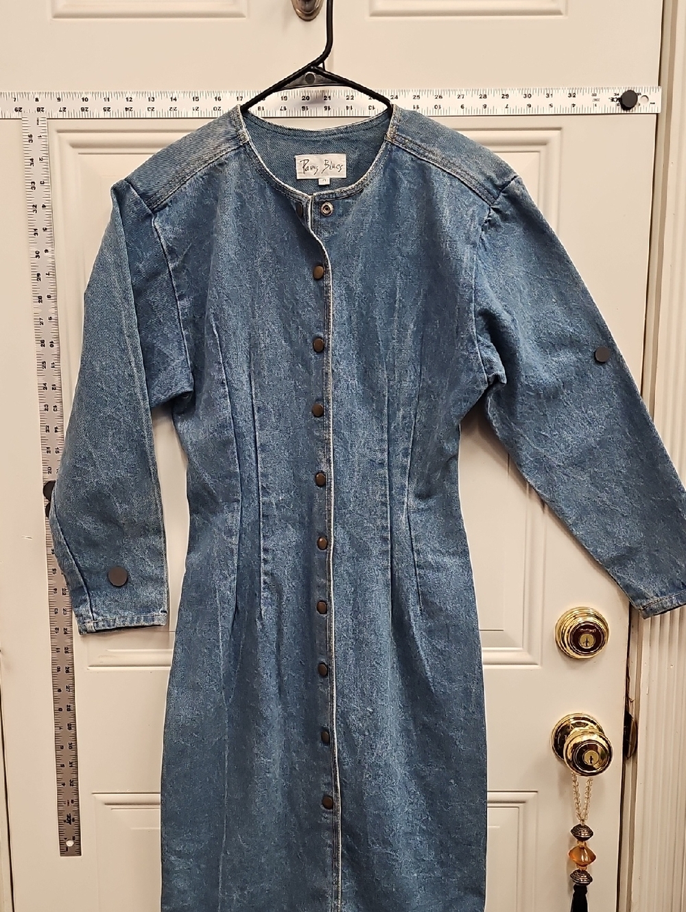 Cowgirl, Vintage, Y2k, Cotton, Streetwear, Denim, Button-Front, Midi, Western